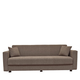 Καναπές Κρεβάτι ArteLibre AMETHYST Τριθέσιος Cappuccino 214x78x78cm