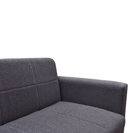 Καναπές Κρεβάτι ArteLibre AMETHYST Τριθέσιος Σκούρο Γκρι 214x78x78cm