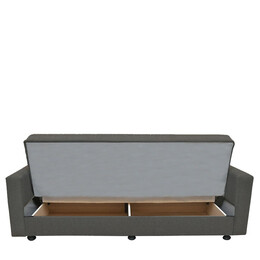 Καναπές Κρεβάτι ArteLibre AMETHYST Τριθέσιος Σκούρο Γκρι 214x78x78cm
