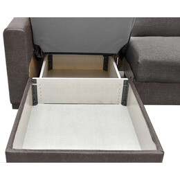 Καναπές Κρεβάτι Γωνιακός ArteLibre JOSE Γκρι 270x165x84cm