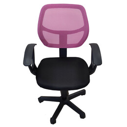 Καρέκλα Γραφείου ArteLibre ΑΥΡΑ Ροζ/Μαύρο Mesh 51x50x79-91cm