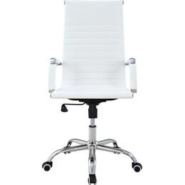 Καρέκλα Γραφείου ArteLibre ΔΙΩΝΗ Λευκό PU 55x60x104-111cm