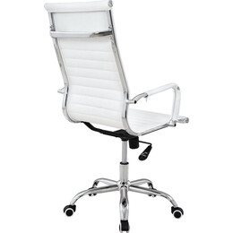 Καρέκλα Γραφείου ArteLibre ΔΙΩΝΗ Λευκό PU 55x60x104-111cm