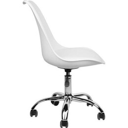 Καρέκλα Γραφείου ArteLibre ΚΥΒΕΛΗ Λευκό PU 48x55x82-92cm