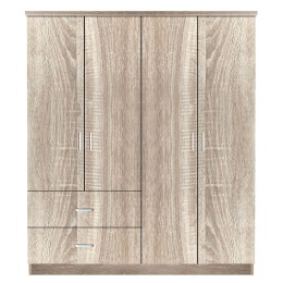 Ντουλάπα ArteLibre CANDY CANE Φυσικό Χρώμα 160x50x195cm