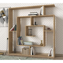 Βιβλιοθήκη ArteLibre Ithaki Φυσικό 125x22x130cm