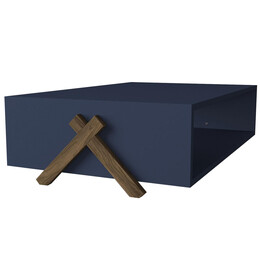 Τραπεζάκι Σαλονιού ArteLibre Kos Μπλε 98x60x26cm