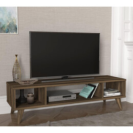 Έπιπλο Τηλεόρασης ArteLibre Samos Σκούρο Καφέ 120x35x40cm