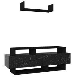 Έπιπλο Τηλεόρασης ArteLibre Sarakino Μαύρο 120x30x44cm