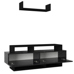 Έπιπλο Τηλεόρασης ArteLibre Sarakino Μαύρο 120x30x44cm