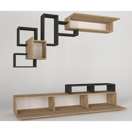 Σύνθετο ArteLibre MONTANA Sapphire/Ανθρακί Μοριοσανίδα 210x36.8x33.9cm