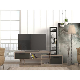 Σύνθετο ArteLibre NEVADA Cordoba/Ανθρακί Μοριοσανίδα 167x29.8x133.5cm