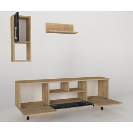 Σύνθετο ArteLibre UTAH Sapphire/Καφέ Μοριοσανίδα 140x29.5x46cm