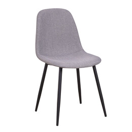 Καρέκλα ArteLibre TOUKAN Γκρι/Μαύρο Ύφασμα/Ξύλο 44x52x85cm