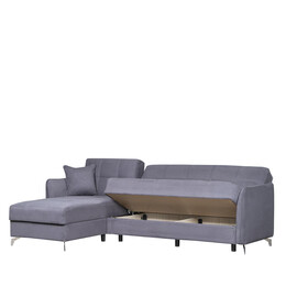 Καναπές Γωνιακός ArteLibre JOAQUIN Γκρι 272x150x90cm