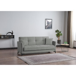 Καναπές Κρεβάτι Τριθέσιος ArteLibre JAVIER 3S Γκρι 206x82x88cm