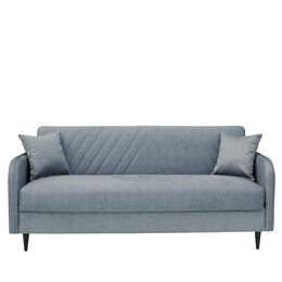 Καναπές Κρεβάτι Τριθέσιος ArteLibre LUKAS Ανοιχτό Γκρι 210x85x84cm