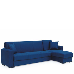 Καναπές Κρεβάτι Γωνιακός ArteLibre JOSE Μπλε 270x165x84cm