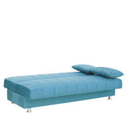 Καναπές Κρεβάτι Τριθέσιος ArteLibre LAURA Πετρόλ 190x75x80cm