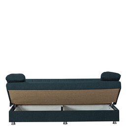 Καναπές Κρεβάτι Τριθέσιος ArteLibre LAURA Μπλε 190x75x80cm