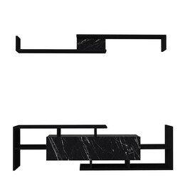 Σύνθετο Τηλεόρασης ArteLibre DREAM Μαύρο Μοριοσανίδα/Μελαμίνη 154x25x170cm