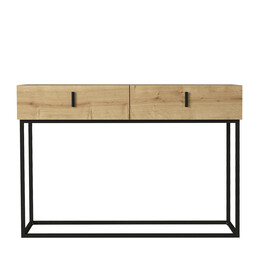 Κονσόλα ArteLibre MYKONOS Φυσικό/Μαύρο Μοριοσανίδα/Μελαμίνη/Μέταλλο 120x37x84cm