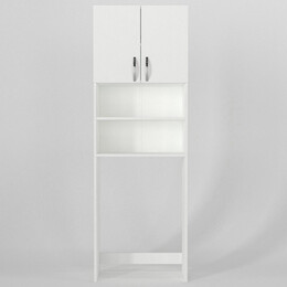 Έπιπλο Πλυντηρίου ArteLibre BIMBA Λευκό Μοριοσανίδα/Μελαμίνη 64x25x188cm