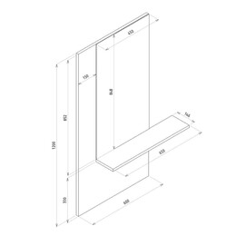 Έπιπλο Εισόδου ArteLibre AOKI Μαύρο/Φυσικό Μοριοσανίδα/Μελαμίνη 60x15x120cm