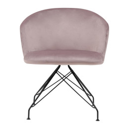 Πολυθρόνα ArteLibre JOHAN Σάπιο Μήλο Βελούδο/Μέταλλο 63x51x78cm