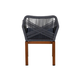 Πολυθρόνα Κήπου ArteLibre LISBON Mπλε/Μπαμπού Αλουμίνιο/Ύφασμα 57x58x77cm