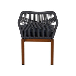 Καρέκλα Κήπου ArteLibre LISBON Μπλε/Μπαμπού Αλουμίνιο/Ύφασμα 50x58x77cm