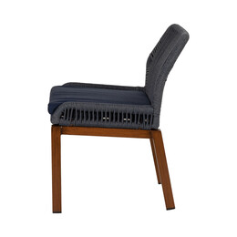 Καρέκλα Κήπου ArteLibre LISBON Μπλε/Μπαμπού Αλουμίνιο/Ύφασμα 50x58x77cm