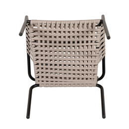 Πολυθρόνα Κήπου ArteLibre DAYA Γκρι/Μαύρο Αλουμίνιο/Rattan 57x67x84cm