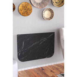 Τραπεζάκι Πτυσσόμενο Τοίχου ArteLibre ANAICA Μαύρο Μοριοσανίδα 72x45cm