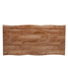 Τραπέζι Τραπεζαρίας ArteLibre AOSA Honey Maple/Μαύρο MDF/Μέταλλο 160x90x76cm