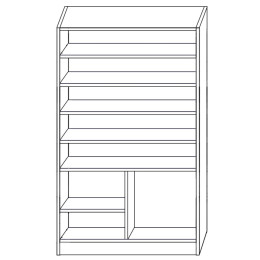 Παπουτσοθήκη ArteLibre BENTHE Φυσικό Μοριοσανίδα/Μελαμίνη 60x40x180cm