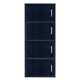 Ντουλάπα ArteLibre BEGONIA Μαύρο Μοριοσανίδα/Μελαμίνη 42x30x106.2cm