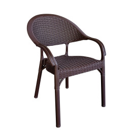 Καρέκλα Κήπου ArteLibre Eco Καφέ Ανακυκλωμένο PP 59x55x84cm
