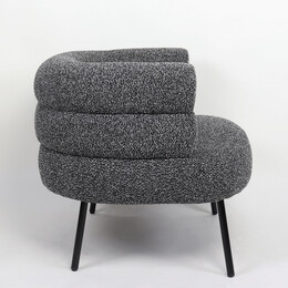 Πολυθρόνα ArteLibre CEREN Μαύρο Ύφασμα/Μέταλλο/Ξύλο 87x80x70cm