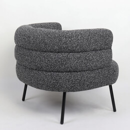 Πολυθρόνα ArteLibre CEREN Μαύρο Ύφασμα/Μέταλλο/Ξύλο 87x80x70cm