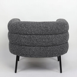 Πολυθρόνα ArteLibre CEREN Μαύρο Ύφασμα/Μέταλλο/Ξύλο 87x80x70cm