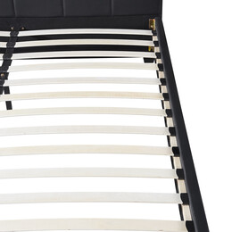 Κρεβάτι ArteLibre ABELIA Μαύρο PU (Στρώμα 160x200cm)