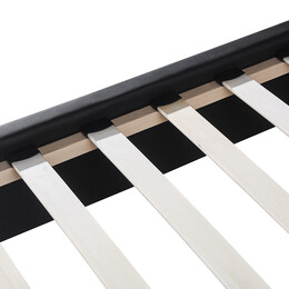 Κρεβάτι ArteLibre ABELIA Μαύρο PU (Στρώμα 160x200cm)