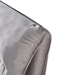 Κρεβάτι Διπλό ArteLibre ACAENA Γκρι Βελούδο (Στρώμα 160x200cm)