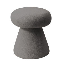 Σκαμπό ArteLibre TRIACYTIS Γκρι Ύφασμα Teddy 38x38x42cm