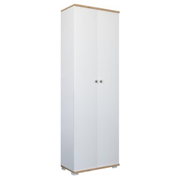 Ντουλάπι ArteLibre ROSELINE Λευκό/Δρυς Μοριοσανίδα 50x30x183cm