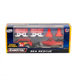 Teamsterz Σετ με Οχήματα Διάσωσης Θαλάσσης Die Cast με Αξεσουάρ Για 3+ Χρονών