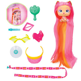 VIP Pets Σειρά 3 Bow Power Συλλεκτική Κούκλα με Απίστευτα Μακριά Μαλλιά