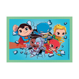Clementoni Παιδικό Παζλ 4 in 1 Supercolor DC Comics Super Friends 12-16-20-24 τμχ