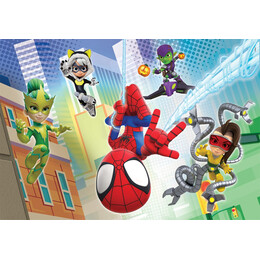 Clementoni Παιδικό Παζλ Super Color Marvel Spidey Και Οι Απίθανοι Φίλοι Του 2x60 τμχ